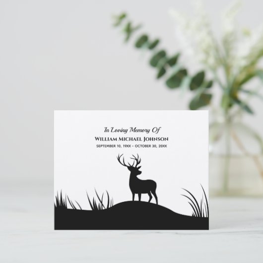 愛する記憶の中の鹿の追悼の追悼碑 サンキューカード (スタンド正面)