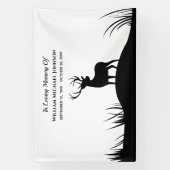 愛する記憶の中の鹿の追悼の追悼碑 横断幕 (縦)