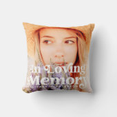 愛する記憶の中シンプルでカスタムの写真記念 クッション (正面)