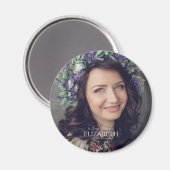 愛する記憶の中シンプルでカスタムの写真記念 マグネット (正面/裏面)