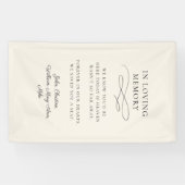 「愛する記憶の中モダン」、書結婚道 横断幕 (横)