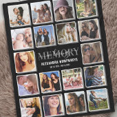 愛する記憶の中18写真記念 フリースブランケット