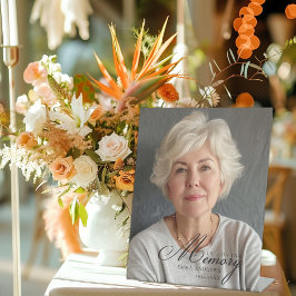 「愛する記憶の中」写真葬儀記念碑 台座サイン