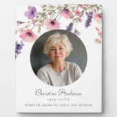 「愛する記憶の中」花写真葬祭記念 フォトプラーク (正面)