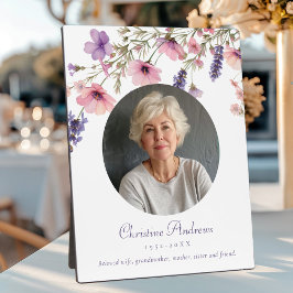 「愛する記憶の中」花写真葬祭記念 フォトプラーク