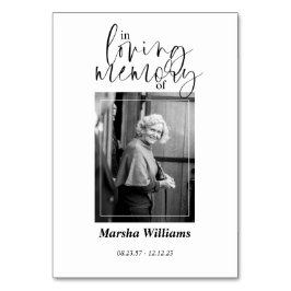 愛する記憶の中 – 葬儀/メモリアル テーブルナンバー