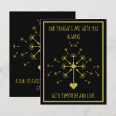 愛する記憶の優しい追悼カード (正面/裏面)