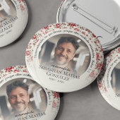 愛する記憶の写真のスペインの葬儀 缶バッジ