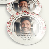 愛する記憶の写真のスペインの葬儀 缶バッジ
