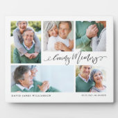 愛する記憶の写真コラージュ追悼記念品 フォトプラーク (正面)