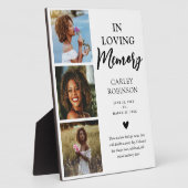 愛する記憶の写真トリビュート記念プレート3 フォトプラーク (側面)