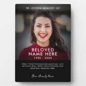 愛する記憶の写真トリビュート フォトプラーク (正面)