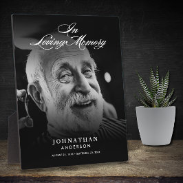 愛する記憶の写真 エレガントなスクリプト テーブルトップ フォトプラーク