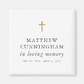 愛する記憶の十字架モダンシンプルの記念 マグネット (正面)