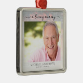 愛する記憶の夕日の記念碑 メタルオーナメント (右)