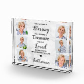 愛する記憶の大理石のモダン悔やみや弔慰記念碑 フォトブロック (右)