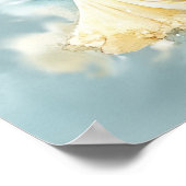 愛する記憶の天使ローソク - オーダーメイドのお名前 ポスター (角)