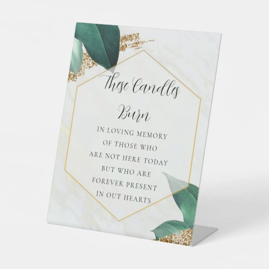 愛する記憶の徴候のユーカリ 台座サイン (正面)