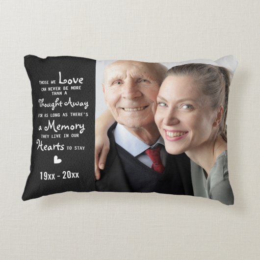 愛する記憶の悔やみや弔慰メモリアル アクセントクッション (裏面)