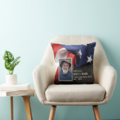 愛する記憶の愛国国旗の悔やみや弔慰写真 クッション (椅子)