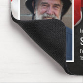 愛する記憶の愛国国旗の悔やみや弔慰写真 マウスパッド (コーナー)