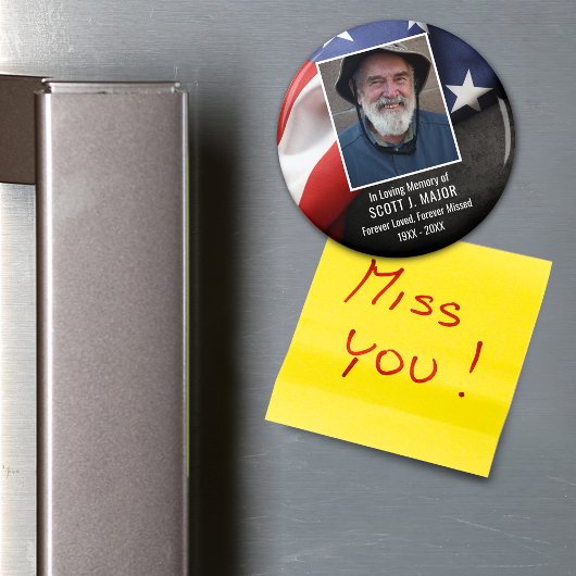 愛する記憶の愛国国旗の悔やみや弔慰写真 マグネット