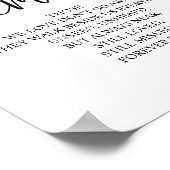 愛する記憶の我々のハートメモリアルのサイン ポスター (角)