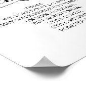 愛する記憶の我々のハートメモリアルのサイン ポスター (角)