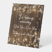 愛する記憶の文字列のライトウッド記念サイン 台座サイン (正面)