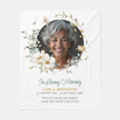 愛する記憶の植物園 フリースブランケット (正面)