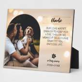 愛する記憶の犬の写真プレート – サイズ 8"x10" フォトプラーク (側面)