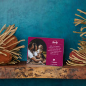 愛する記憶の犬の写真プレート - 名入れ フォトプラーク (側面)