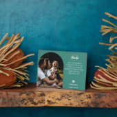 愛する記憶の犬の写真プレート - 名入れ フォトプラーク (側面)