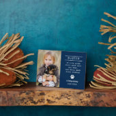 愛する記憶の犬 パーソナライズされた写真記念碑 フォトプラーク (側面)