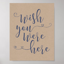 愛する記憶の看板 - ウィッシュ・ユー・ウェア・ヒア（v4） ポスター