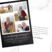 愛する記憶の石板写真葬儀悔やみや弔慰 サンキューカード