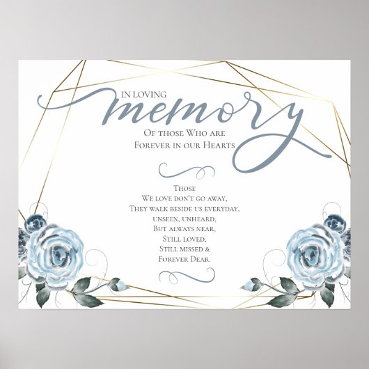 愛する記憶の祈り ウェディングサイン ポスター (正面)