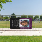 愛する記憶の紫色の女性の墓カバー毛布 横断幕 (インサイチュ)