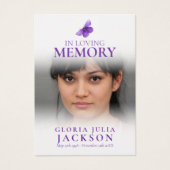 愛する記憶の紫色の蝶の詩の葬儀 (正面)