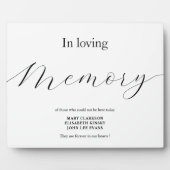 愛する記憶の結婚サインTabletopプラーク フォトプラーク (正面)