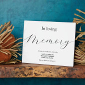 愛する記憶の結婚サインTabletopプラーク フォトプラーク (側面)