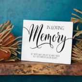 愛する記憶の結婚サインTabletopプラーク フォトプラーク (側面)