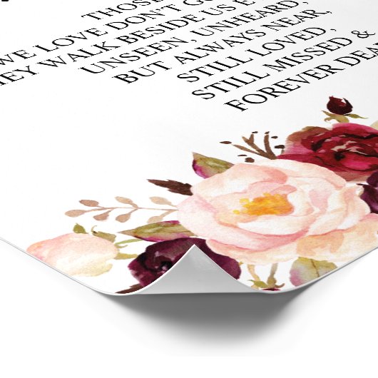 愛する記憶の結婚記念表記号 ポスター (角)