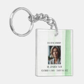 愛する記憶の緑の葬儀記念キーチェーン キーホルダー (正面左)