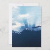 愛する記憶の葬儀における天の光 招待状 (裏面)