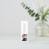 愛する記憶の葬儀ギフト/好意ブックマーク最小 スキニー名刺 (スタンド正面)