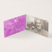 愛する記憶の葬儀バラ祈りの言葉/詩カード (内部)