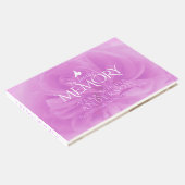 愛する記憶の葬儀バラ紫のゲストブック ゲストブック (コーナー)