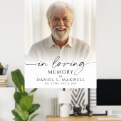 愛する記憶の葬儀　写真　歓迎の看板 ポスター (ホームオフィス)