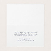 愛する記憶の蝶の葬儀テーブルカード (内部フラット)